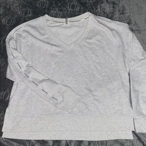 Calvin Klein Gray V-Neck Sweatshirt